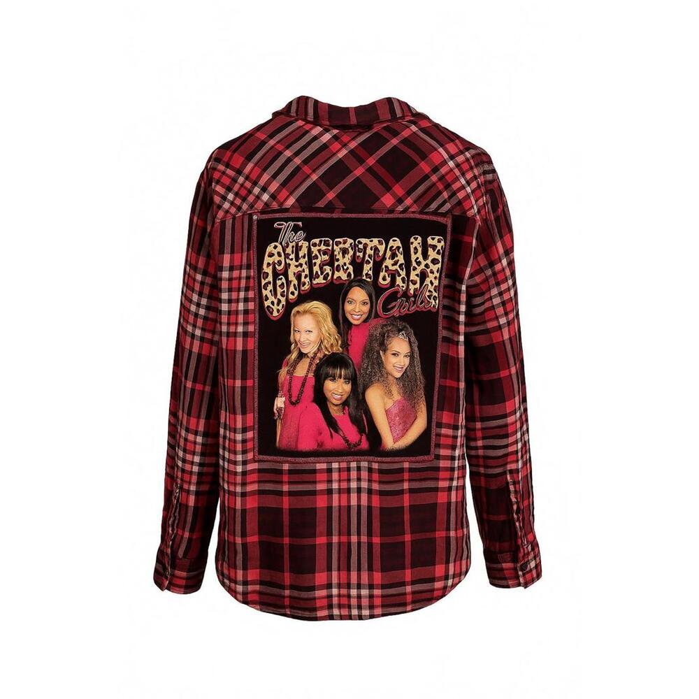 April 25th Flannels Cheetah Girls Upcycled Plaid Flannel | AVA & VIV | Unisex